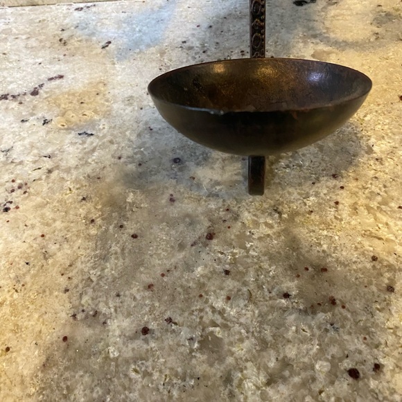 Ornate Black Metal Wall Sconce 19” - Picture 4 of 6